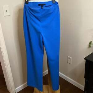 White House Black Market Royal Blue Straight Leg Trouser Pants Size 6